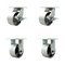 Service Caster 6'' Heavy Duty Semi Steel Cast Iron Caster Set 2 Swivel Lock/Brake 2 Rigid, 4PK CRAN-SCC-KP92S630-SSR-SLB-BSL-2-R-2 - alternate 1